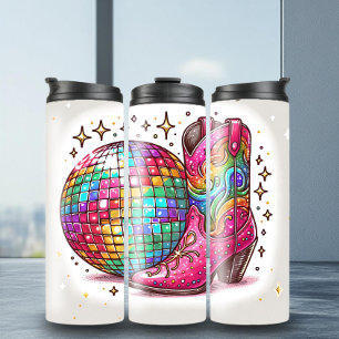 Garrafa Térmica Bola Disco Esparada Boots Tumbler Térmico