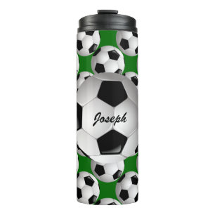 Garrafa Térmica Bola Personalizada de Futebol no Padrão de Futebol