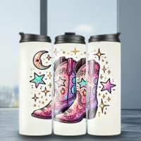Bold Disco Cowgirl Boots Tumbler