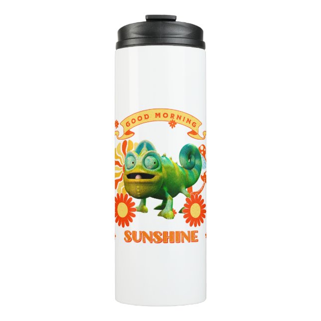 Garrafa Térmica Bom dia Sunshine Funny Chameleon (Frente)