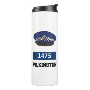 Garrafa Térmica BONÉ Plano da Polícia do Reino Unido - Adicionar N