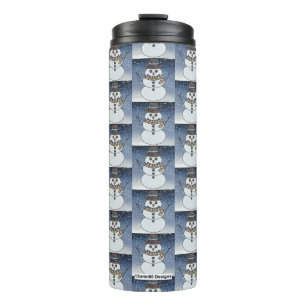 Garrafa Térmica Boneco de Neve c/ Fundo - Tumbler Térmico