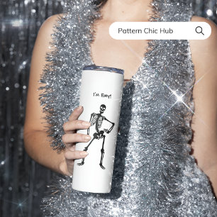 Garrafa Térmica Bonita e Engraçada Dance Halloween Dance Dift para