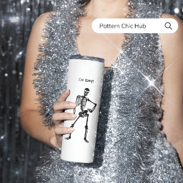 Garrafa Térmica Bonita e Engraçada Dance Halloween Dance Dift para