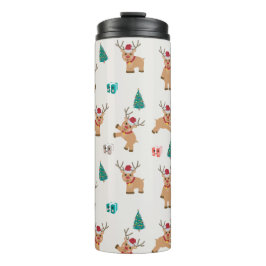 Garrafa Térmica Bonita Reindeer de Natal