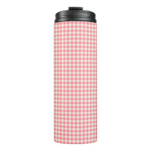 Garrafa Térmica Bonito Vintage Farmhouse Gingham Patterno
