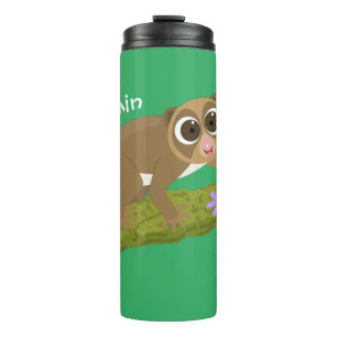 Garrafa Térmica Bons e felizes loris em desenhos animados