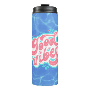 Garrafa Térmica Bons Vibes Beach/piscina