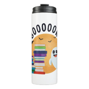 Garrafa Térmica Boooooks Halloween, Booooks Cute Halloween