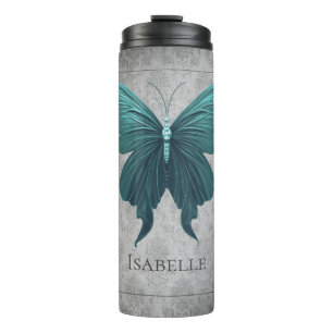 Garrafa Térmica Borboleta de Teal Jeweled
