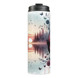Garrafa Térmica Borboleta Sunset