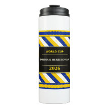 Bosnia Herzegovina Football Fan Flag Colors Stripe