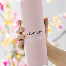 #Bosslady | Rosa | Caligrafia | Nome personalizado