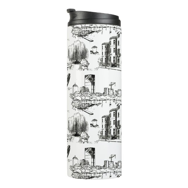Garrafa Térmica Boston Toile (Rotação à direita)