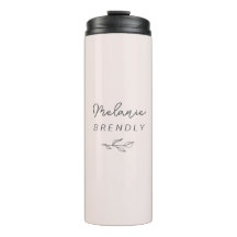 Botânico Elegante Moderno Minimalista Rosa 