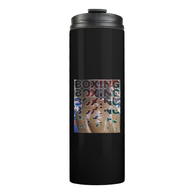 Garrafa Térmica Boxing Broken Word Art for Boxer Fighter (Frente)