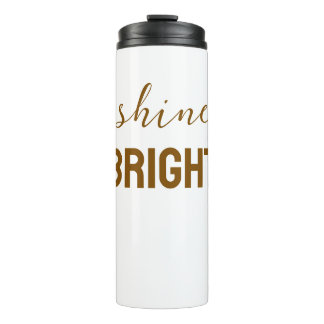 Garrafa Térmica Brilhe Forte – Camiseta Gráfica com Brilho Inspira