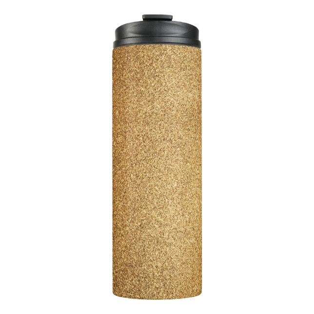 Garrafa Térmica Brilho Dourado (Frente)