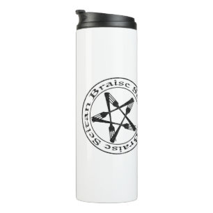 Garrafa Térmica Brise Seitan Vegan Pentagram (versão escura)