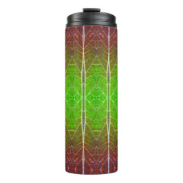 Garrafa Térmica Bronze e Folha Verde Ikat 2 Pouf