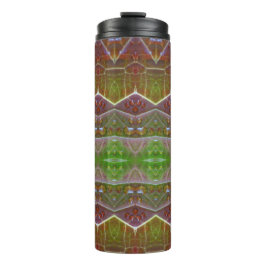 Garrafa Térmica Bronze e Folha Verde Ikat 3 Pouf