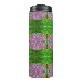 Garrafa Térmica Bronze e Ikat Verde 5