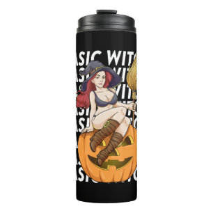 Garrafa Térmica Bruxa Básica Halloween Costume Engraçado Sarcástic