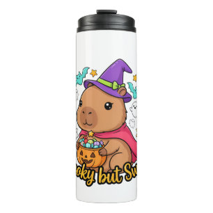 Garrafa Térmica Bruxa de Capivara Assustadora mas Doce no Hallowee