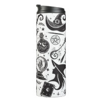 Bruxa Mágica Encantada Wicca Pagã Preto e Branco