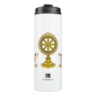 Garrafa Térmica Buddha Dharma Wheel & Deers Tumbler