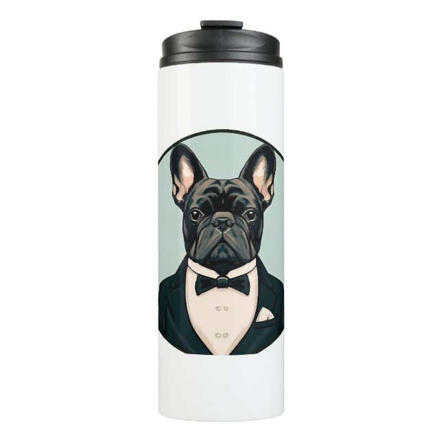 Garrafa Térmica Buldogue Francês (Frente)