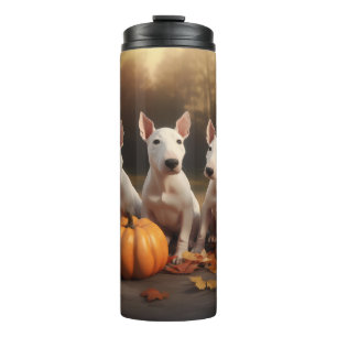 Garrafa Térmica Bull Terrier Puppy Autumn Delight Pumpkin