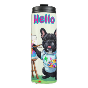 Garrafa Térmica Bulldogue Francês Artista French Bulldog