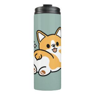 Garrafa Térmica Bumbum Primeiro, Vamos Nap - Bumbum Corgi Cute