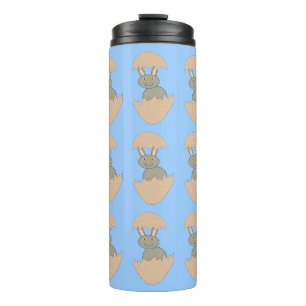 Garrafa Térmica Bunny Hatching do Ovo Tumbler Térmico Estranho