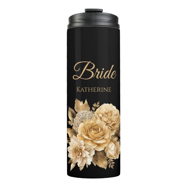 Garrafa Térmica Buquê-Bride-Flor Neutro- (Frente)