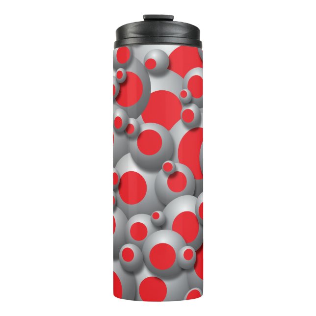 Garrafa Térmica Bustling Bubbles Red (Frente)
