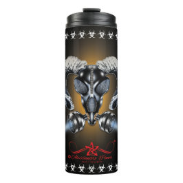 GARRAFA TÉRMICA BW! ADVERTÊNCIA BIOHAZARD! CAVEIRA