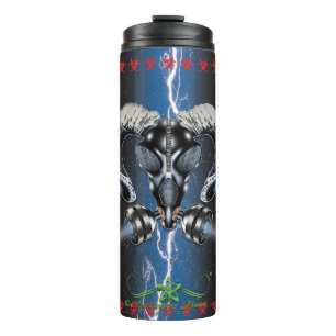 GARRAFA TÉRMICA BW! ADVERTÊNCIA BIOHAZARD! CAVEIRA