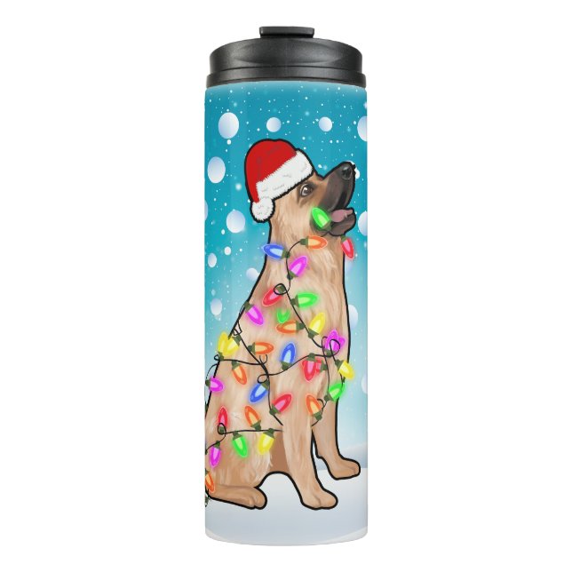 Garrafa Térmica Cabeça de Natal Personalizada Santa Hat (Frente)