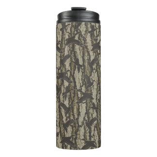 Garrafa Térmica Caça ao Pato Camuflagem de Casca de Carvalho