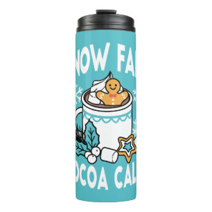 Garrafa Térmica Cacau quente e berço de inverno - Chamadas de Caca