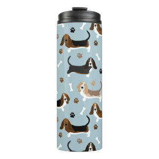 Garrafa Térmica Cachorro Cachorro Basset e patas Tumbler Térmico