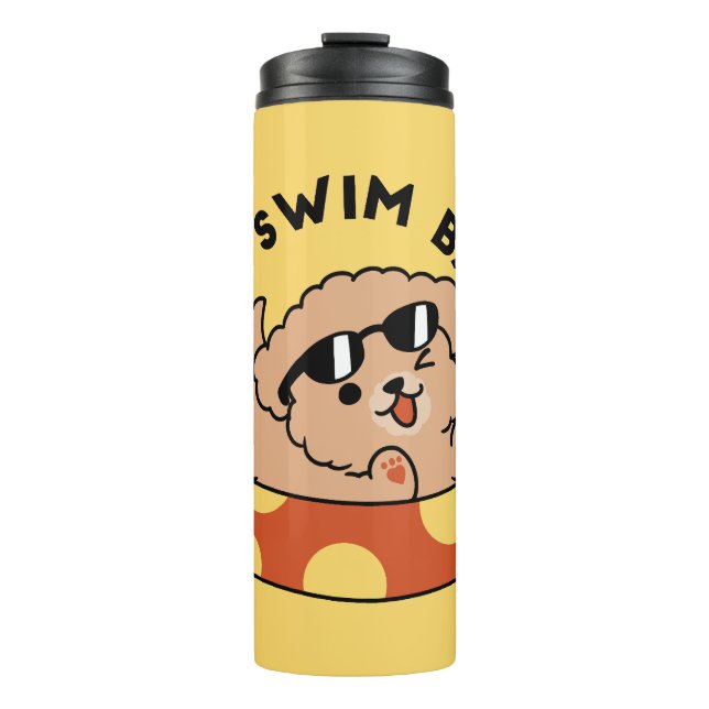 Garrafa Térmica Cachorro de Verão legal flutuante - Festa de Pisci (Frente)