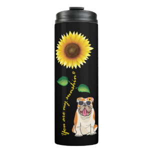 Garrafa Térmica Cachorro Inglês Você é Meu Girassol