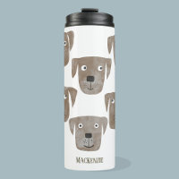 Cachorro Labrador de Chocolate Bonito Personalizad
