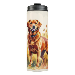 Garrafa Térmica Cachorro Labrador Retriever Fox Red