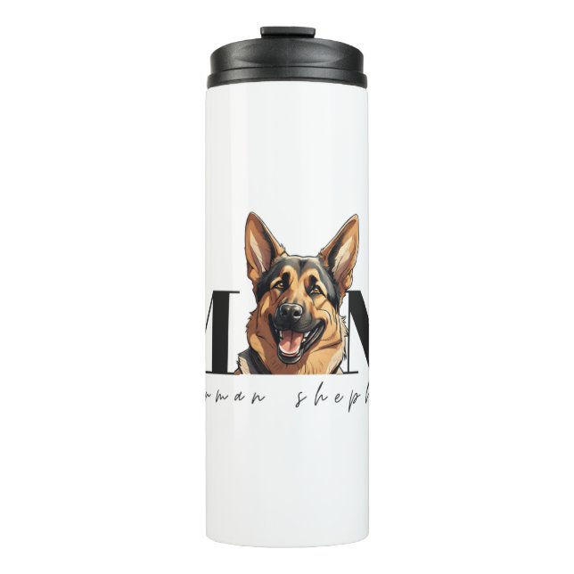 Garrafa Térmica Cachorro Mãe GERMAN SHEPHERD DOG Camiseta Clássica (Frente)