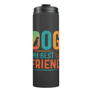 Garrafa Térmica Cachorro Meu Melhor Amigo Design Retro
