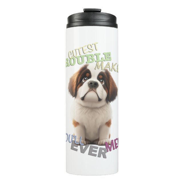Garrafa Térmica Cachorro Pet Cuttest Troubleshoot Maker Bonito Eng (Frente)